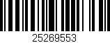 Código de barras (EAN, GTIN, SKU, ISBN): '25269553'