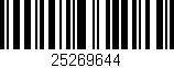 Código de barras (EAN, GTIN, SKU, ISBN): '25269644'