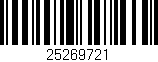 Código de barras (EAN, GTIN, SKU, ISBN): '25269721'
