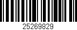 Código de barras (EAN, GTIN, SKU, ISBN): '25269829'