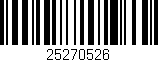 Código de barras (EAN, GTIN, SKU, ISBN): '25270526'