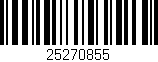 Código de barras (EAN, GTIN, SKU, ISBN): '25270855'