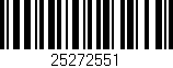 Código de barras (EAN, GTIN, SKU, ISBN): '25272551'