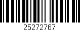 Código de barras (EAN, GTIN, SKU, ISBN): '25272767'