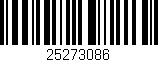 Código de barras (EAN, GTIN, SKU, ISBN): '25273086'