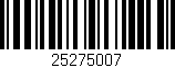 Código de barras (EAN, GTIN, SKU, ISBN): '25275007'
