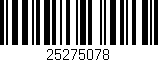 Código de barras (EAN, GTIN, SKU, ISBN): '25275078'