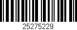 Código de barras (EAN, GTIN, SKU, ISBN): '25275229'