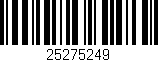 Código de barras (EAN, GTIN, SKU, ISBN): '25275249'