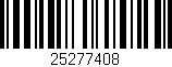 Código de barras (EAN, GTIN, SKU, ISBN): '25277408'