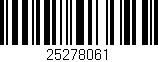 Código de barras (EAN, GTIN, SKU, ISBN): '25278061'