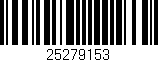 Código de barras (EAN, GTIN, SKU, ISBN): '25279153'