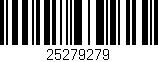 Código de barras (EAN, GTIN, SKU, ISBN): '25279279'