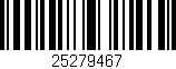 Código de barras (EAN, GTIN, SKU, ISBN): '25279467'