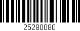 Código de barras (EAN, GTIN, SKU, ISBN): '25280080'