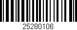 Código de barras (EAN, GTIN, SKU, ISBN): '25280106'