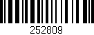 Código de barras (EAN, GTIN, SKU, ISBN): '252809'