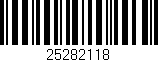Código de barras (EAN, GTIN, SKU, ISBN): '25282118'
