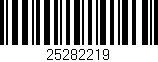 Código de barras (EAN, GTIN, SKU, ISBN): '25282219'