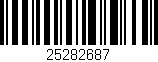 Código de barras (EAN, GTIN, SKU, ISBN): '25282687'