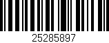 Código de barras (EAN, GTIN, SKU, ISBN): '25285897'