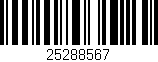 Código de barras (EAN, GTIN, SKU, ISBN): '25288567'