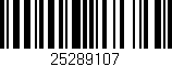 Código de barras (EAN, GTIN, SKU, ISBN): '25289107'