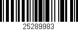 Código de barras (EAN, GTIN, SKU, ISBN): '25289983'