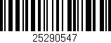 Código de barras (EAN, GTIN, SKU, ISBN): '25290547'