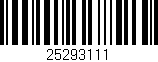 Código de barras (EAN, GTIN, SKU, ISBN): '25293111'