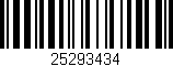 Código de barras (EAN, GTIN, SKU, ISBN): '25293434'