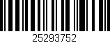 Código de barras (EAN, GTIN, SKU, ISBN): '25293752'