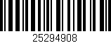 Código de barras (EAN, GTIN, SKU, ISBN): '25294908'