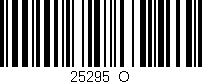 Código de barras (EAN, GTIN, SKU, ISBN): '25295_O'