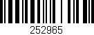 Código de barras (EAN, GTIN, SKU, ISBN): '252965'