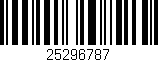 Código de barras (EAN, GTIN, SKU, ISBN): '25296787'