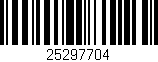 Código de barras (EAN, GTIN, SKU, ISBN): '25297704'