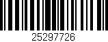 Código de barras (EAN, GTIN, SKU, ISBN): '25297726'