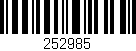 Código de barras (EAN, GTIN, SKU, ISBN): '252985'