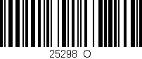 Código de barras (EAN, GTIN, SKU, ISBN): '25298_O'