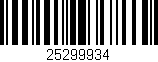 Código de barras (EAN, GTIN, SKU, ISBN): '25299934'