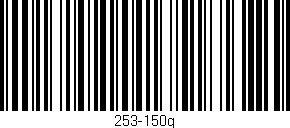 Código de barras (EAN, GTIN, SKU, ISBN): '253-150g'