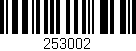 Código de barras (EAN, GTIN, SKU, ISBN): '253002'