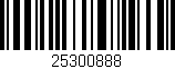 Código de barras (EAN, GTIN, SKU, ISBN): '25300888'