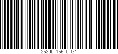 Código de barras (EAN, GTIN, SKU, ISBN): '25300_156_0_G1'