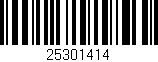 Código de barras (EAN, GTIN, SKU, ISBN): '25301414'