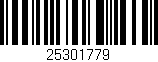 Código de barras (EAN, GTIN, SKU, ISBN): '25301779'
