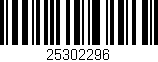 Código de barras (EAN, GTIN, SKU, ISBN): '25302296'