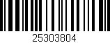 Código de barras (EAN, GTIN, SKU, ISBN): '25303804'