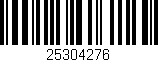 Código de barras (EAN, GTIN, SKU, ISBN): '25304276'